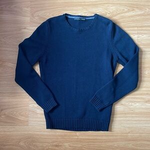 Zara Man Navy Blue Sweater Medium